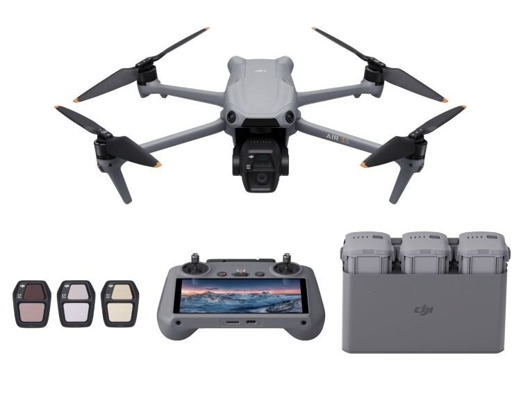 Box Opened DJI Air 3S Fly More Combo (RC 2)